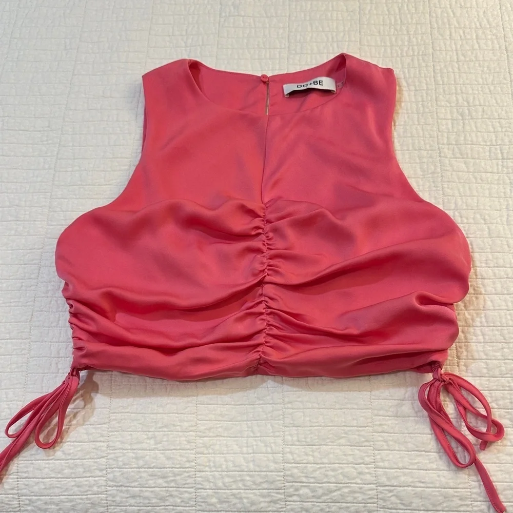 Do + Be Large Pink Ruched Women's Top